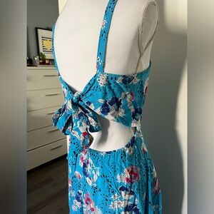 Floral Blue Maxi Dress
